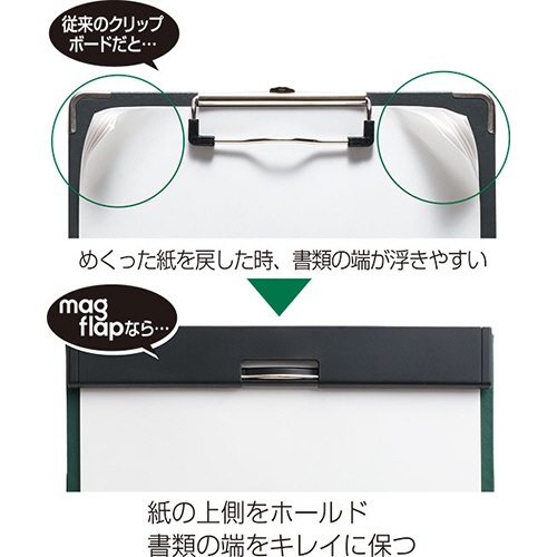 キングジム　クリップボード　マグフラップ　Ａ４タテ　緑　５０８５－Ｇ　１枚4