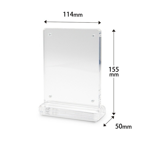 クルーズ　アクリルスタンドプレミアＴ型　Ａ７タテ　クリア　ＡＳＴ－７００　１個2