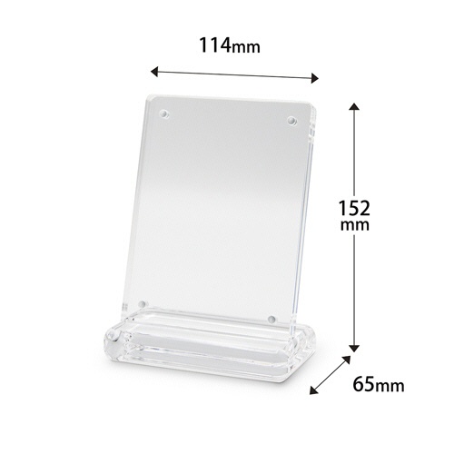 クルーズ　アクリルスタンドプレミアＬ型　Ａ７タテ　クリア　ＡＳＬ－７７０　１個2
