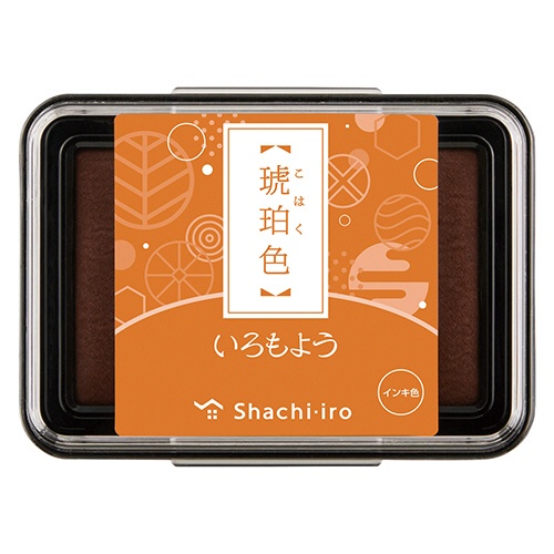 シヤチハタ　いろもよう　スタンプパッド　琥珀色（こはくいろ）　ＨＡＣ－１－ＡＢ　１個1