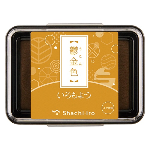 シヤチハタ　いろもよう　スタンプパッド　鬱金色（うこんいろ）　ＨＡＣ－１－ＴＹ　１個1