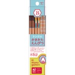 トンボ鉛筆　かきかた鉛筆　Ｆ　木物語　Ｂ　ケース色：水色　ＫＢ－ＫＦ０１－Ｂ　１ダース（１２本）