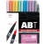 トンボ鉛筆　水性マーカー　デュアルブラッシュペン　ＡＢＴ　１２色（各色１本）　パステル　ＡＢ－Ｔ１２ＣＰＡ　１パック
