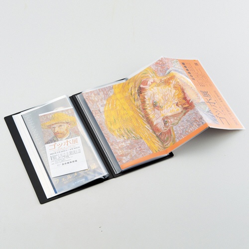 リヒトラブ　Ｃｏｌｌｅｌ　リーフレットファイル　ブラック　Ｎ－４６６－２４　１冊2