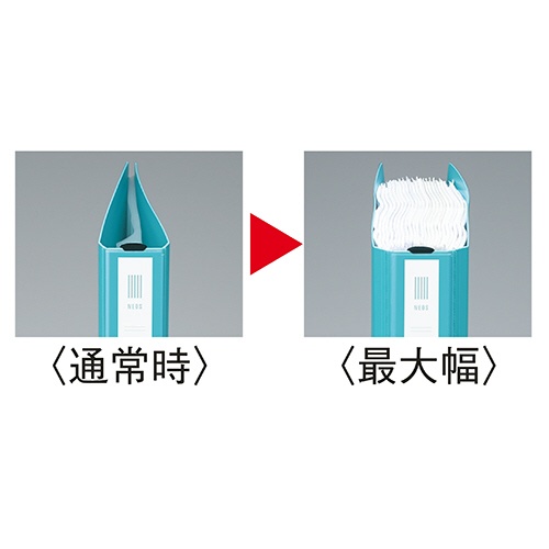 コクヨ　クリヤーブック＜ＮＥＯＳ＞　替紙式　Ａ４タテ　３０穴　１０ポケット付属　背幅２７～４０ｍｍ　オフホワイト　ラ－ＮＥ７２０Ｗ　１冊3