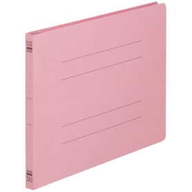 ＴＡＮＯＳＥＥ　フラットファイル（ノンステープルタイプ）　Ａ４ヨコ　１５０枚収容　背幅１８ｍｍ　ピンク　１パック（１０冊）