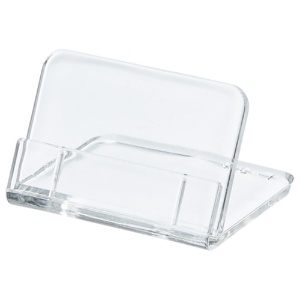 共栄プラスチック　Ｌ型豆カード立　小　Ｗ３５×Ｈ２５ｍｍ　透明　Ｌ－３５－５　１パック（５個）1