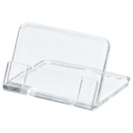 共栄プラスチック　Ｌ型豆カード立　小　Ｗ３５×Ｈ２５ｍｍ　透明　Ｌ－３５－５　１パック（５個）