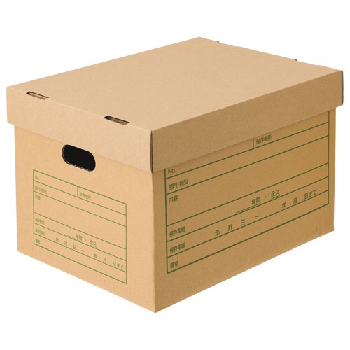ＴＡＮＯＳＥＥ　文書保存箱（フタ式）　Ａ４用　内寸Ｗ４２２×Ｄ３２７×Ｈ２７３ｍｍ　１パック（６個）1