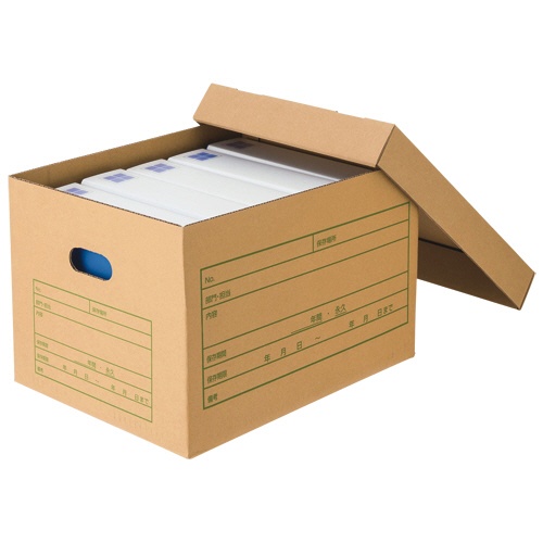ＴＡＮＯＳＥＥ　文書保存箱（フタ式）　Ａ４用　内寸Ｗ４２２×Ｄ３２７×Ｈ２７３ｍｍ　１パック（６個）2
