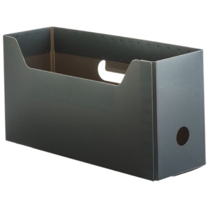 ＴＡＮＯＳＥＥ　ＰＰ製ボックスファイル（組み立て式）　Ａ４ヨコ　ショートサイズ　背幅１０３ｍｍ　グレー　１個1