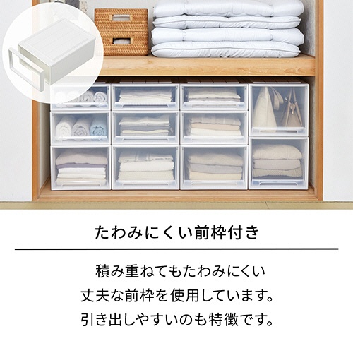 天馬　Ｆｉｔｓ　フィッツケース　７４－３９Ｓ　ホワイトクリア　１組（２個）3