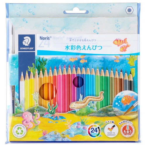 ステッドラー　ノリス　水彩色鉛筆　２４色（各色１本）　１４４１０ＮＣ２４Ｐ　１パック1