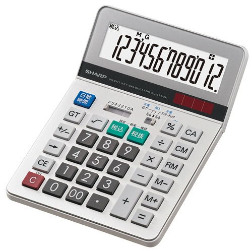 シャープ　実務電卓　１２桁　セミデスクトップ　ＥＬ－Ｓ７６２Ｋ－Ｘ　１台2