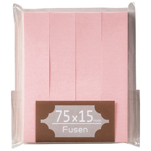 ＴＡＮＯＳＥＥ　ふせん　７５×１５ｍｍ　ピンク　１パック（４冊）1
