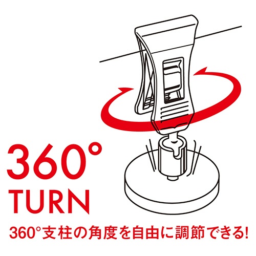 共栄プラスチック　ターンプライスクリップクリックス　マグネットタイプ　Ｈ６５×台径３２ｍｍ　ＭＣ－２０－２　１パック（２個）3