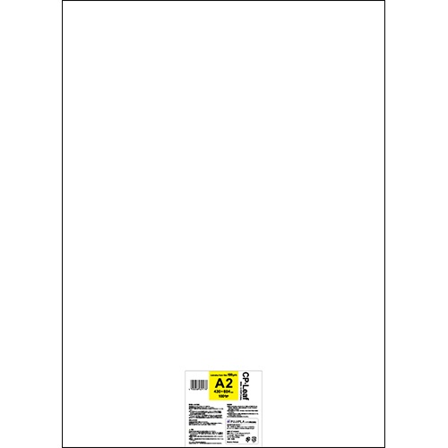 ヒサゴ　フジプラ　ラミネートフィルム　ＣＰリーフ　Ａ２　１００μ　ＣＰ１０４３０６０Ｙ　１パック（１００枚）1