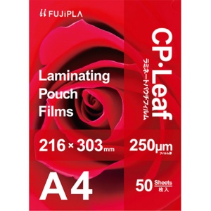ヒサゴ　フジプラ　ラミネートフィルム　ＣＰリーフ　Ａ４　２５０μ　ＣＰ２５２１６３０Ｙ　１パック（５０枚）1