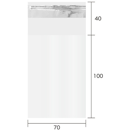 今村紙工　ＯＰＰ袋　テープ付　小物Ｍ　７０×１００＋４０ｍｍ　０．０２５ｍｍ厚　ＯＰＰＴ２５－Ｍ　１パック（１００枚）2