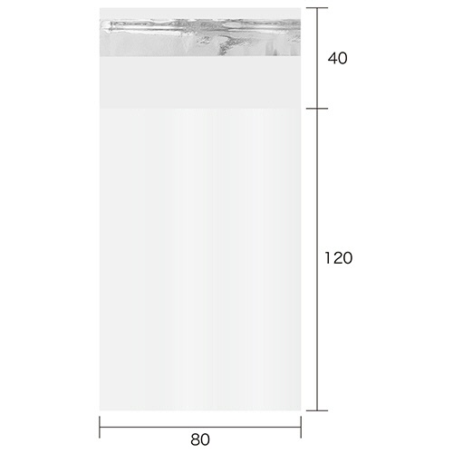 今村紙工　ＯＰＰ袋　テープ付　小物Ｌ　８０×１２０＋４０ｍｍ　０．０２５ｍｍ厚　ＯＰＰＴ２５－Ｌ　１パック（１００枚）2