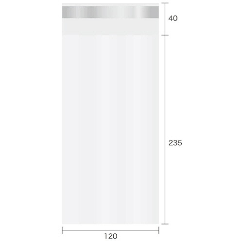今村紙工　ＯＰＰ袋　テープ付　長３　１２０×２３５＋４０ｍｍ　０．０２５ｍｍ厚　ＯＰＰＴ２５－Ｎ３　１パック（１００枚）2