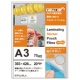 TANOSEE ラミネートフィルム CPリーフ ステッカータイプ A3 グロスタイプ 75μ 1パック(20枚)