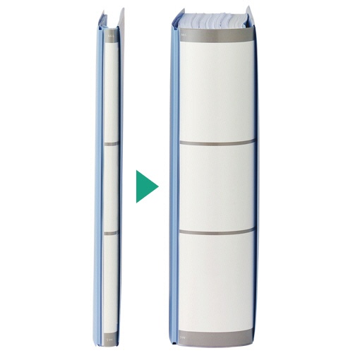 ＴＡＮＯＳＥＥ　背幅伸縮フラットファイル（ＰＰ表紙）　Ａ４タテ　１０００枚収容　背幅１８－１１８ｍｍ　ピンク　１冊2