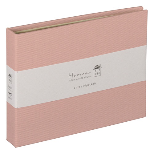 ナカバヤシ　ハルマー　ポケットアルバム　Ｌ判　１段ポケット　４０枚収容　ピンク　Ａ－ＨＲＬＰ－１０１－Ｐ　１冊1