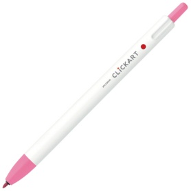ゼブラ　ノック式水性カラーペン　クリッカート　ピンク　ＷＹＳＳ２２－Ｐ　１本