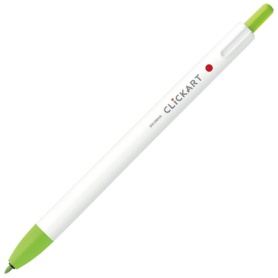 ゼブラ　ノック式水性カラーペン　クリッカート　ライトグリーン　ＷＹＳＳ２２－ＬＧ　１本