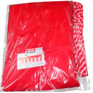 ササガワ　紅白幕　木綿製　紅白ロープ付　タテ１８００ｍｍ×長さ９ｍ　４０－６５００　１枚2