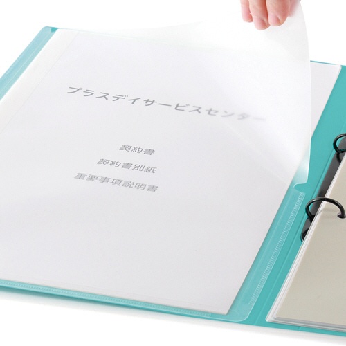 プラス　たすけあ　利用者カルテ　リングファイル　厚幅　Ａ４タテ　背幅３３ｍｍ　ブルー　ＦＬ－８０８ＲＦ－ＢＬ　１冊2