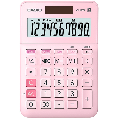 カシオ CASIO 電卓 12桁 ペールピンク ミニジャストタイプ MW-C20C-PK-N n5ksbvb Amazon.com : Casio MW-C20C-PK-N Colorful Calculator, 12
