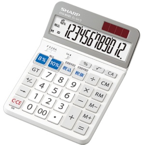 シャープ　電卓　軽減税率対応モデル　１２桁　セミデスクトップ　ＥＬ－ＳＡ７２－Ｘ　１台2