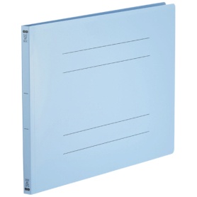 【たのめーる】TANOSEE フラットファイル(再生PP) A3ヨコ 150枚収容 背幅18mm ブルー 1パック(5冊)の通販