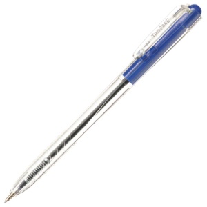 ＴＡＮＯＳＥＥ　ノック式油性ボールペン　０．７ｍｍ　青　（軸色：クリア）　１パック（１０本）1