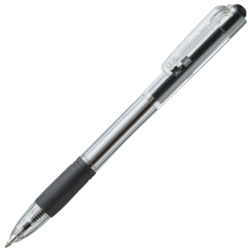 たのめーる】TANOSEE ノック式油性ボールペン グリップ付 0.7mm 黒 (軸