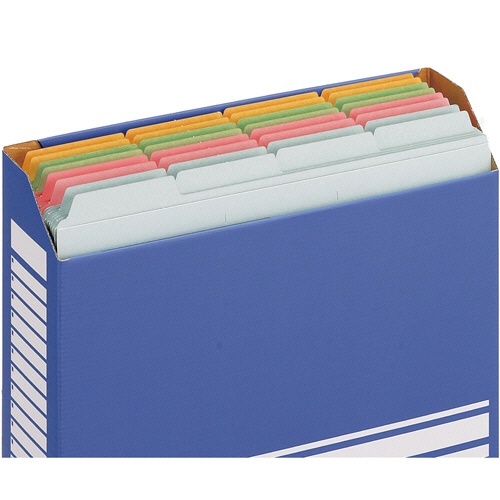 ＴＡＮＯＳＥＥ　カットフォルダー４山　Ａ４　ブルー　１パック（４冊）3