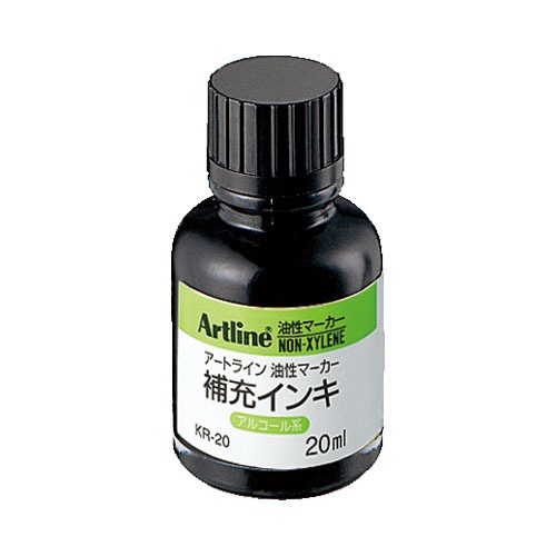 シヤチハタ　アートライン補充インキ　２０ｍｌ　黒　ＫＲ－２０　１個1