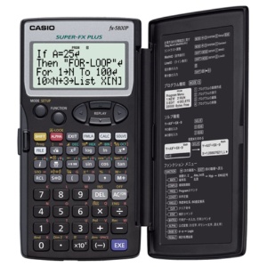 カシオ　関数電卓　１０桁　一体型ハードカバー　ｆｘ－５８００Ｐ－Ｎ　１台1