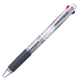 三菱鉛筆　３色ボールペン　クリフター　０．７ｍｍ　（軸色：透明）　ＳＥ３３０４．Ｔ　１本