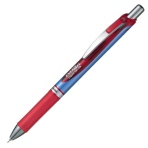 ぺんてる　ゲルインクボールペン　ノック式エナージェル　０．５ｍｍ　赤　（軸色　赤）　ＢＬＮ７５－Ｂ　１本