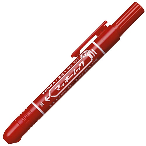 ゼブラ　油性マーカー　マッキーノック　細字　赤　Ｐ－ＹＹＳＳ６－Ｒ　１本1
