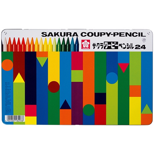 サクラクレパス　クーピーペンシル２４色（缶入）　ＦＹ２４　１パック1