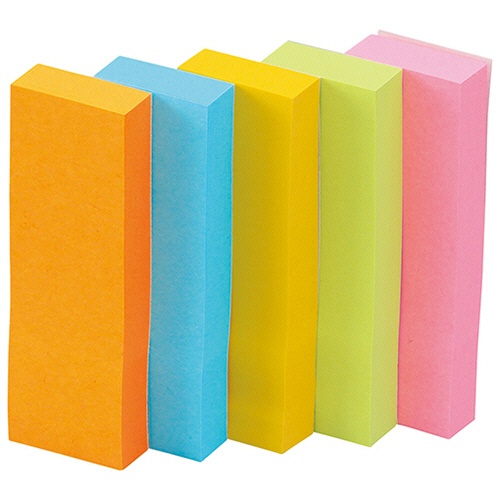 ３Ｍ　ポスト・イット　強粘着ふせん　７５×２５ｍｍ　ネオンカラー５色　５００－５ＳＳＡＮ　１パック（５冊）3