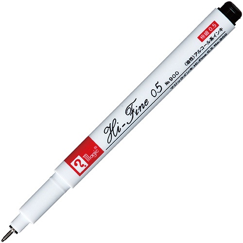 寺西化学　油性マーカー　マジックインキ　Ｈｉ－Ｆｉｎｅ　０．５　Ｎｏ．９００　黒　Ｍ９００Ｒ－Ｔ１　１本2