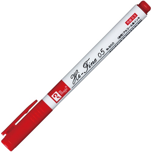 寺西化学　油性マーカー　マジックインキ　Ｈｉ－Ｆｉｎｅ　０．５　Ｎｏ．９００　赤　Ｍ９００Ｒ－Ｔ２　１本1