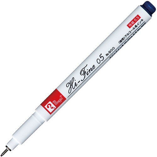 寺西化学　油性マーカー　マジックインキ　Ｈｉ－Ｆｉｎｅ　０．５　Ｎｏ．９００　青　Ｍ９００Ｒ－Ｔ３　１本2