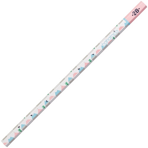 三菱鉛筆　ｈａｈａｔｏｃｏ　紙ダース箱かきかた鉛筆　２Ｂ　リス＆家　Ｋ５６１０２Ｂ　１ダース（１２本）3