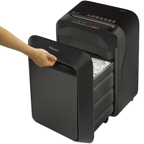 フェローズ　デスクサイドシュレッダー　ＬＸ２１１　Ａ４　マイクロカット　ブラック　５１８０２０１　１台2